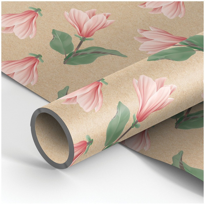 Бумага упаковочная «Pastel flowers» | Meshu