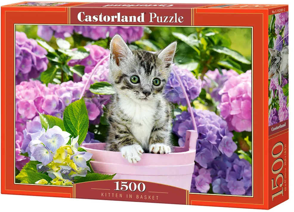 Пазл «Котенок в корзине» | Castorland Puzzle
