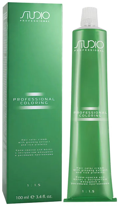 Крем-краска для волос с экстрактом женьшеня, оттенок 9.28 Очень светлый перламутрово-шоколадный блонд | Studio Professional | Kapous Professional