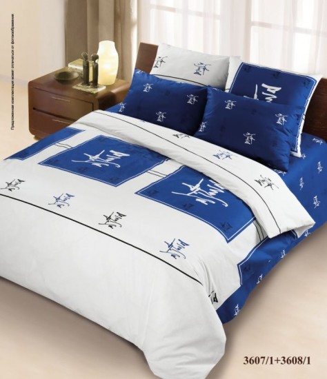 Комплект постельного белья Небо Японии (семейный, бязь-люкс, 2 наволочки 70х70) | Волшебная ночь