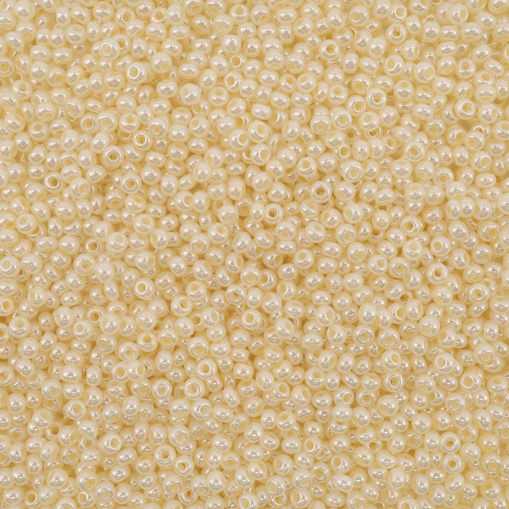 Бисер жемчужный, цвет 47113 светлый желто-бежевый | Preciosa