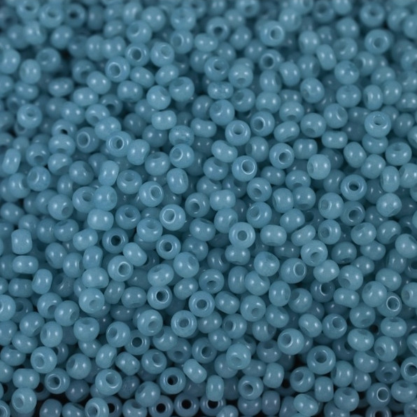 Бисер алебастр, цвет 02133 светлый дымчато-голубой | Preciosa