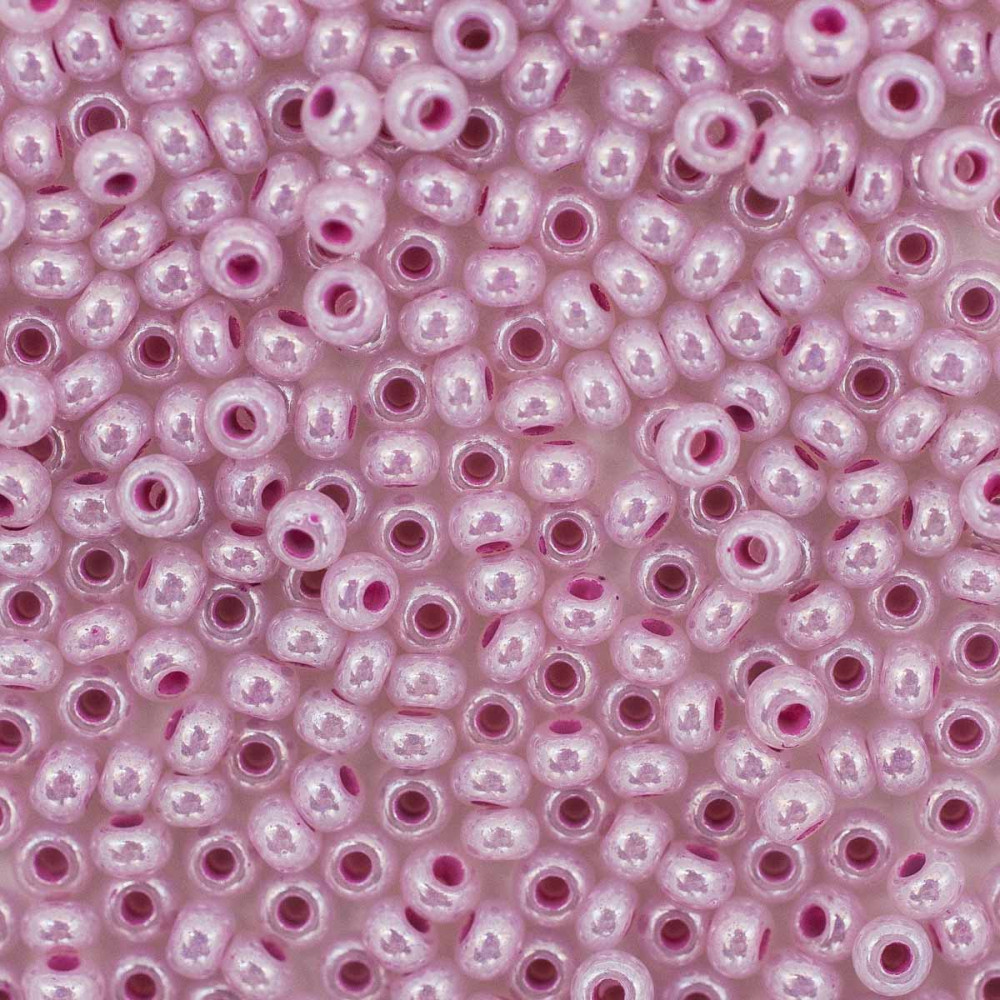 Бисер жемчужный, цвет 37325 сиренево-розовый | Preciosa