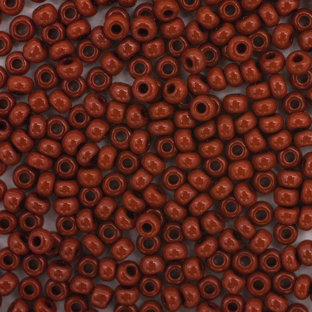 Бисер непрозрачный, цвет 13600 коричневый | Preciosa