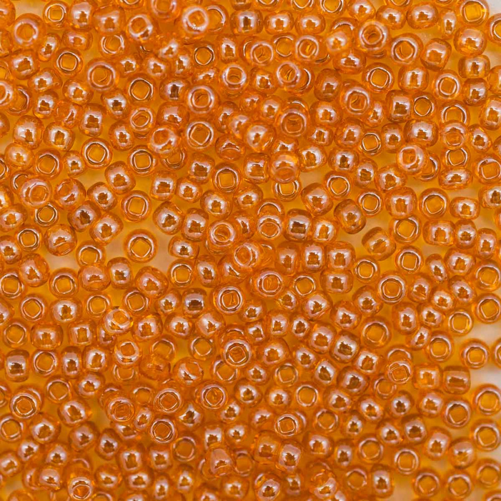 Бисер прозрачный, цвет 16050 янтарный блестящий | Preciosa