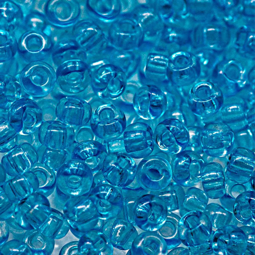 Бисер прозрачный зольгель окрашенный, цвет 01134 прозрачный аквамарин | Preciosa