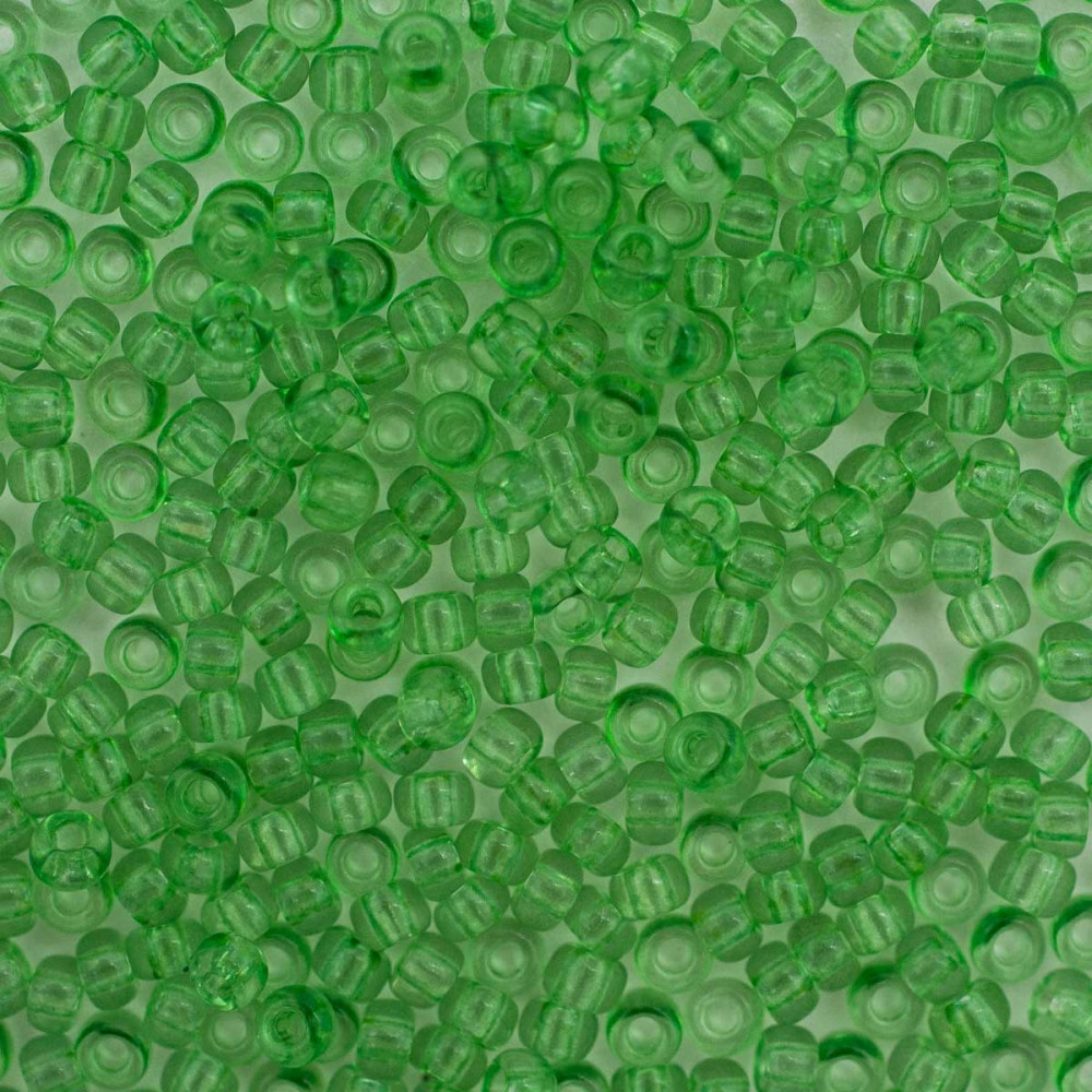 Бисер прозрачный зольгель окрашенный, цвет 01161 светло-зеленый | Preciosa