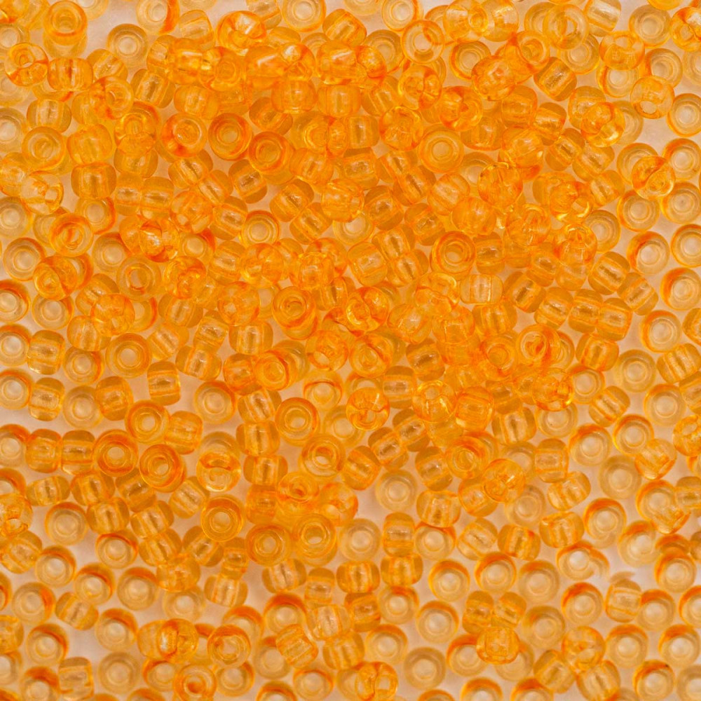 Бисер прозрачный зольгель окрашенный, цвет 01183 желто-оранжевый | Preciosa