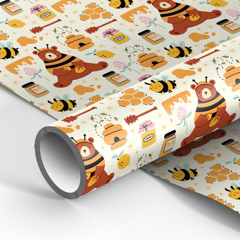 Бумага упаковочная «Honey» | Meshu