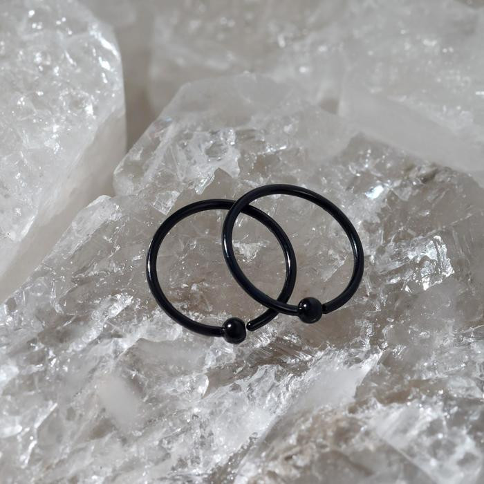 Пирсинг для носа «Кольцо и бусина» | Queen Fair