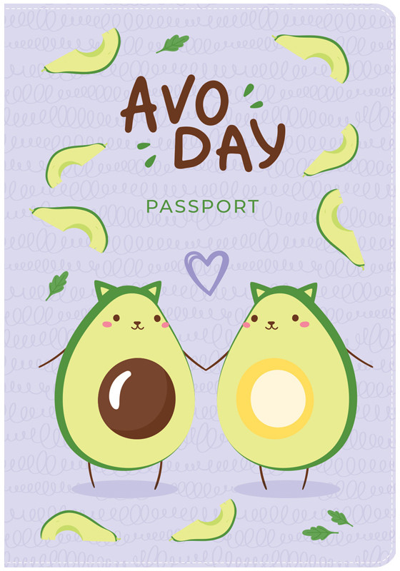 Обложка для паспорта «AvoDay» | Meshu