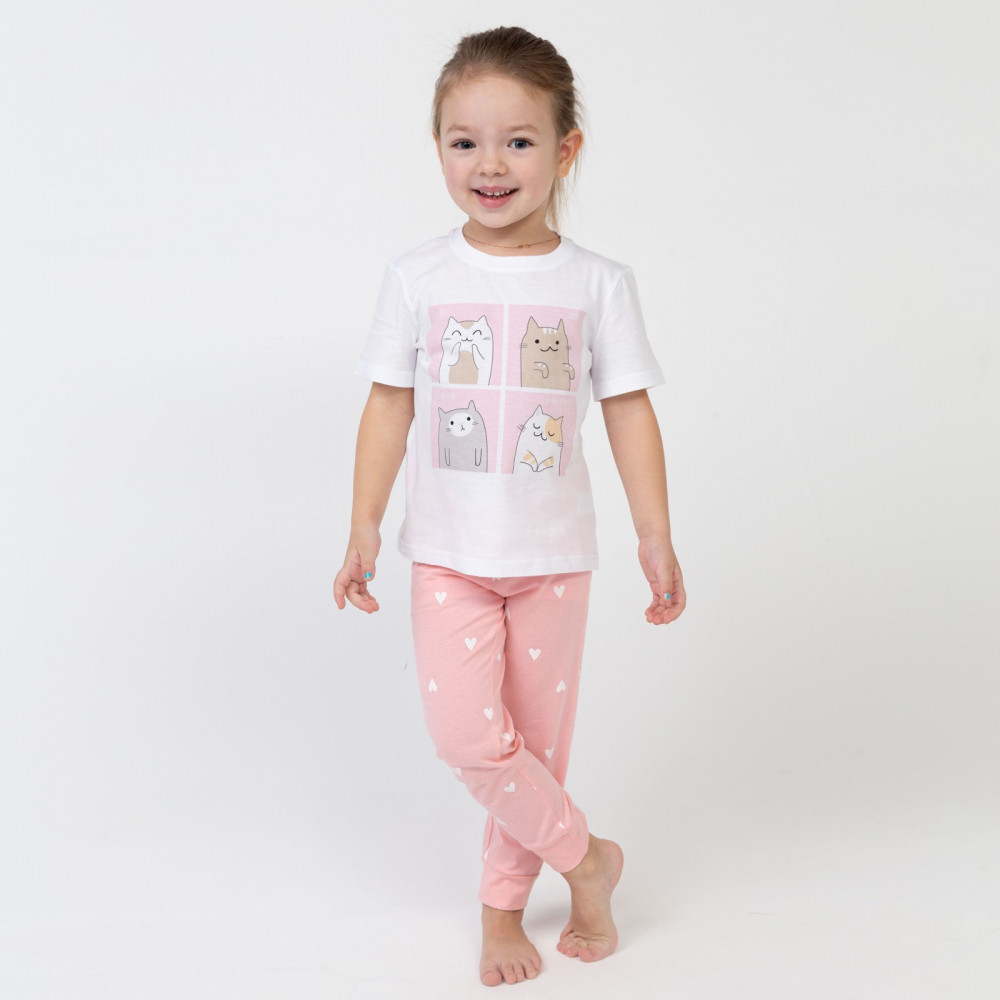 Пижама для девочек «Cats» | Детские пижамы | KAFTAN