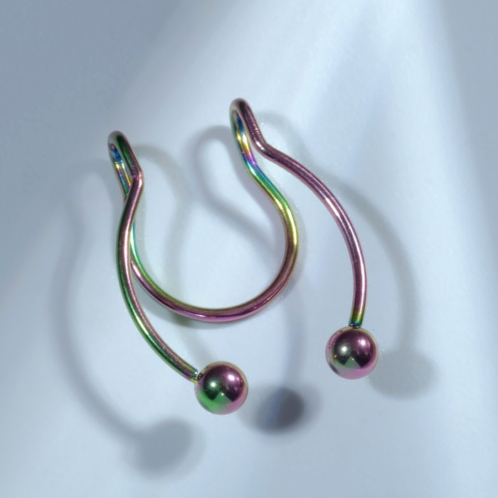 Набор сережек для пирсинга носа «Шарики» | Queen Fair