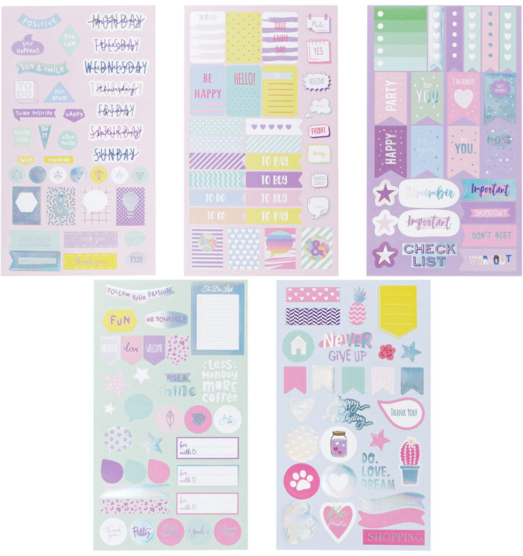 Набор наклеек бумажных «Grace» | Meshu