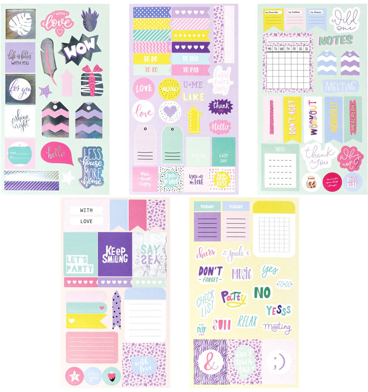 Набор наклеек бумажных «Good vibe» | Meshu