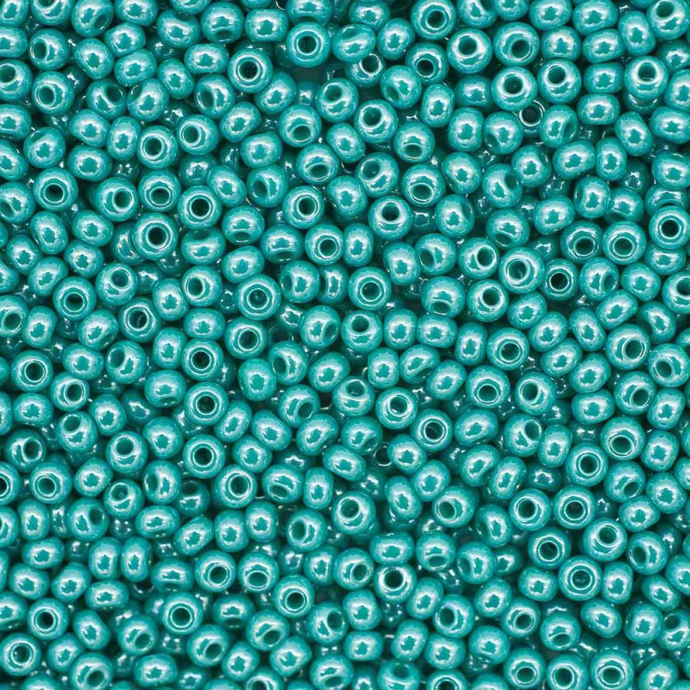 Бисер непрозрачный блестящий, цвет 68130 бирюзовый | Preciosa