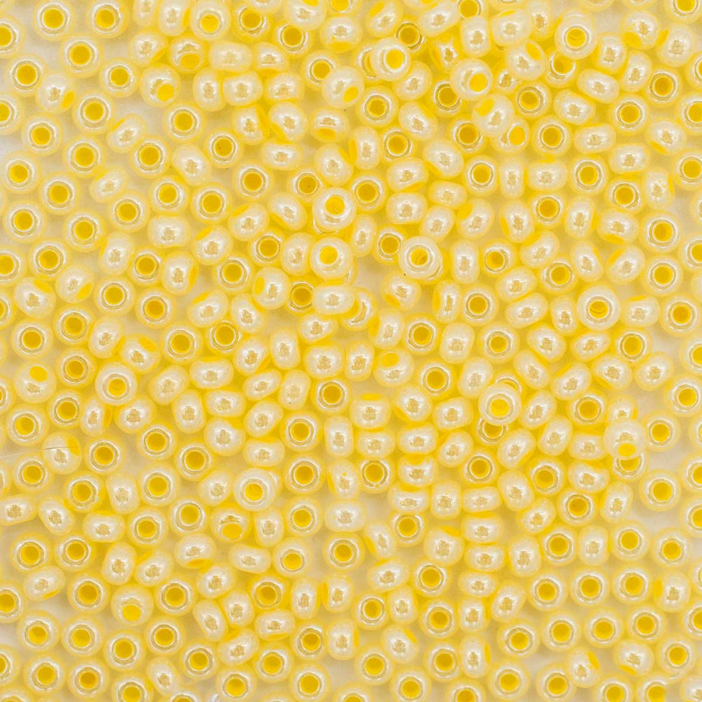Бисер жемчужный, цвет 37386 светло-желтый | Preciosa