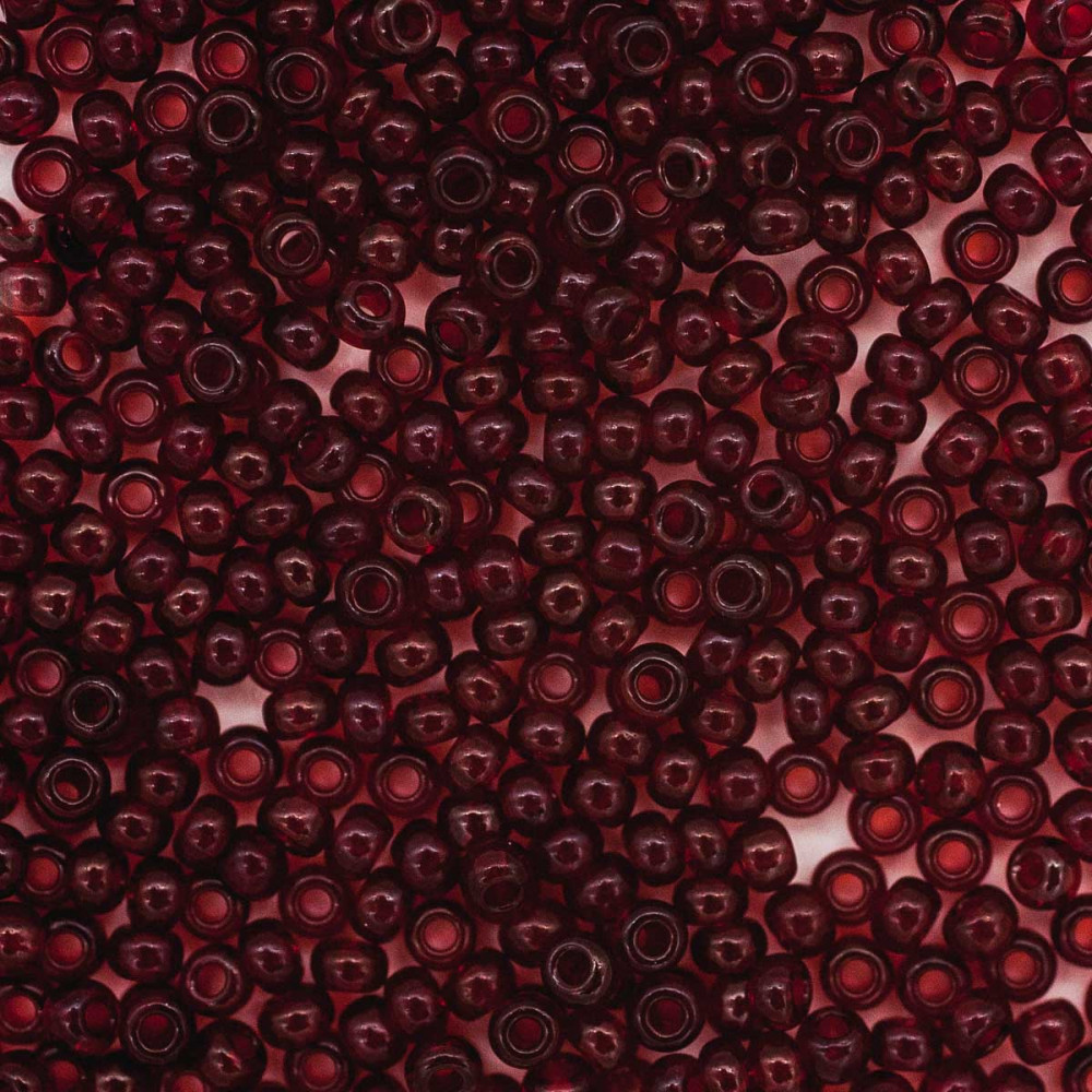 Бисер прозрачный, цвет 90120 бордовый | Preciosa