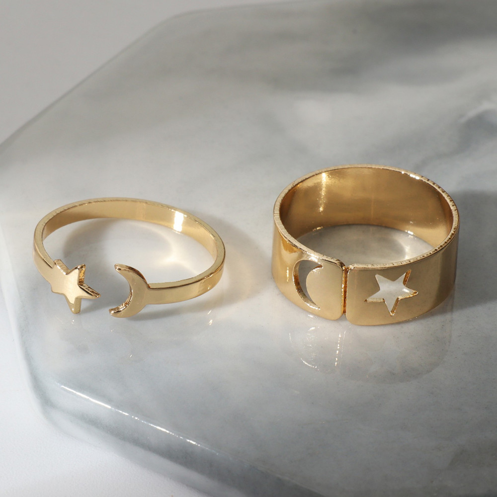 Набор колец «Неразлучники» | Звезда | Tell your story