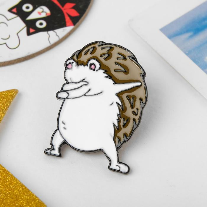 Значок «Ёж» | Животные в бижутерии | Queen Fair