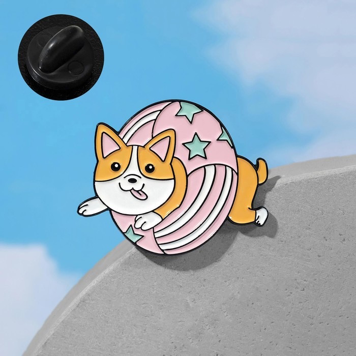 Значок «Щенок корги» | Queen Fair