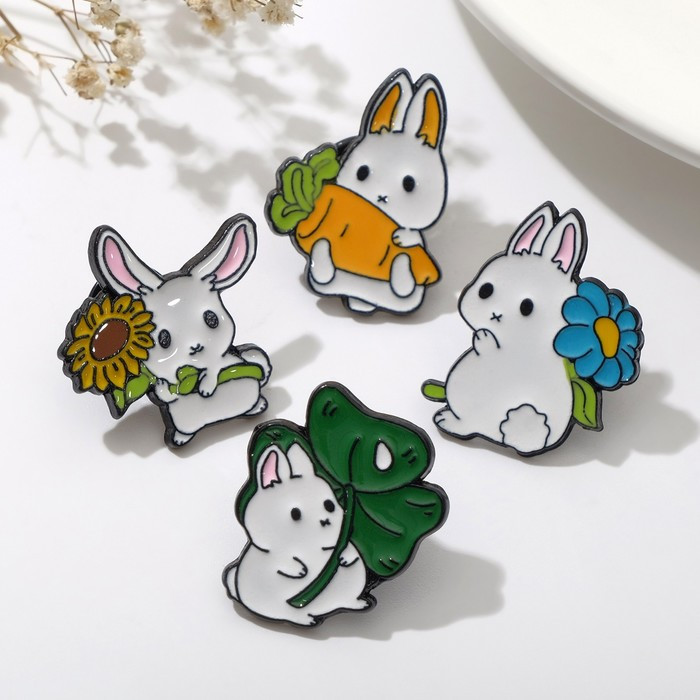 Набор значков «Зайчата» | Queen Fair