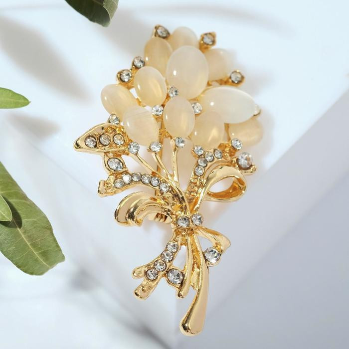 Брошь «Букет» | Цветы | Queen Fair