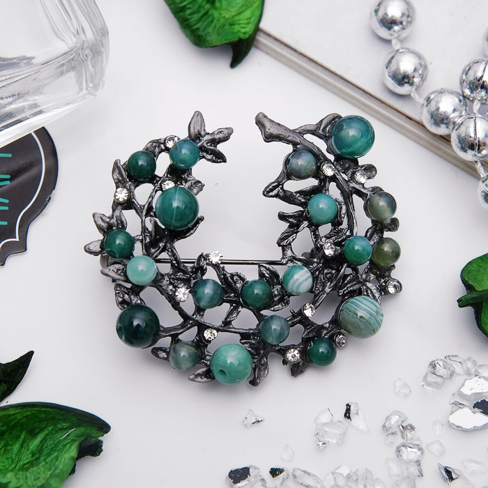 Брошь «Ветвь агата» | Агат | Queen Fair