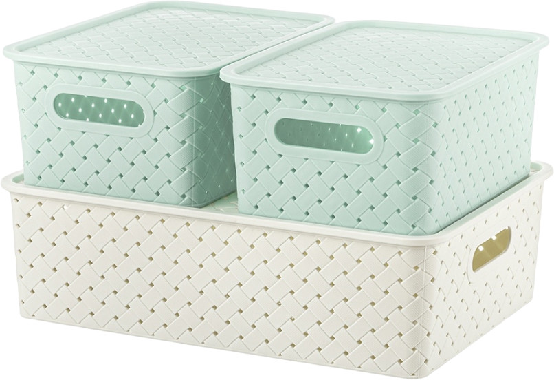 Набор корзинок с крышками «Береста» | Береста | El Casa