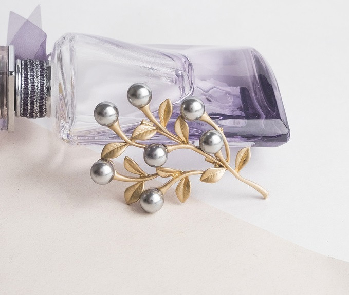 Брошь «Жемчужные ветви» | Жемчуг | Queen Fair