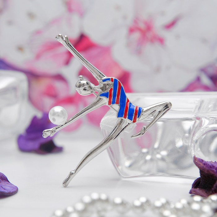 Брошь «Гимнастка с мячом» | Гимнастка | Queen Fair