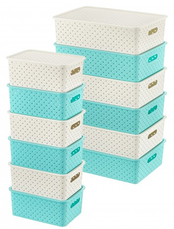 Набор корзинок с крышками «Береста» | El Casa