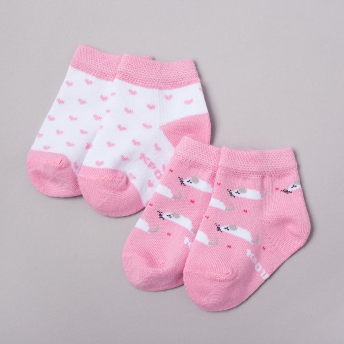 Набор носков детских «Котёнок» | Носочки на зверятах | Крошка Я