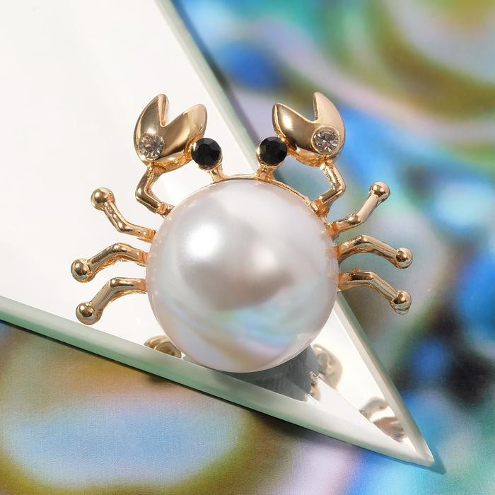 Брошь «Крабик» | Морская коллекция | Queen Fair