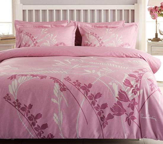 Комплект постельного белья «Eva» (Pierre Cardin, евро, сатин, 4 наволочки 50х70) розовый | TAC