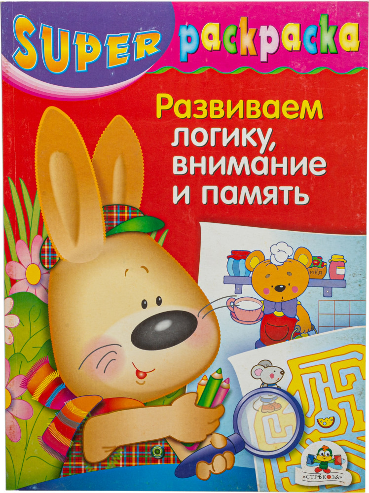 Супер раскраска: Развиваем логику, внимание и память