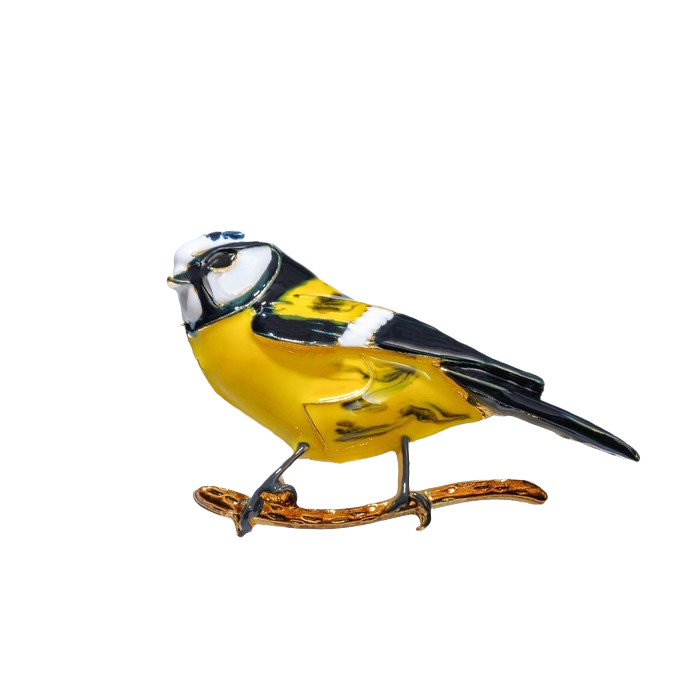 Брошь «Синица» | Птицы | Queen Fair