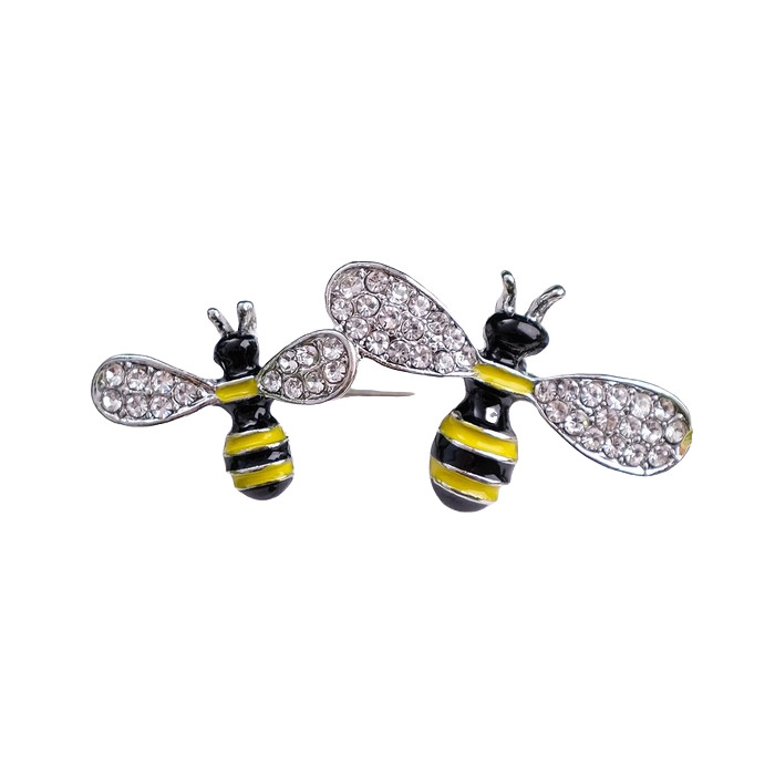 Брошь «Пчелки» | Животные в бижутерии | Queen Fair