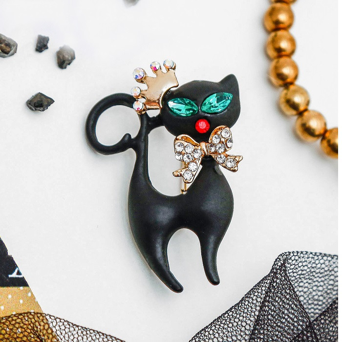 Брошь «Кошка грация» | Символ 2023 года | Queen Fair