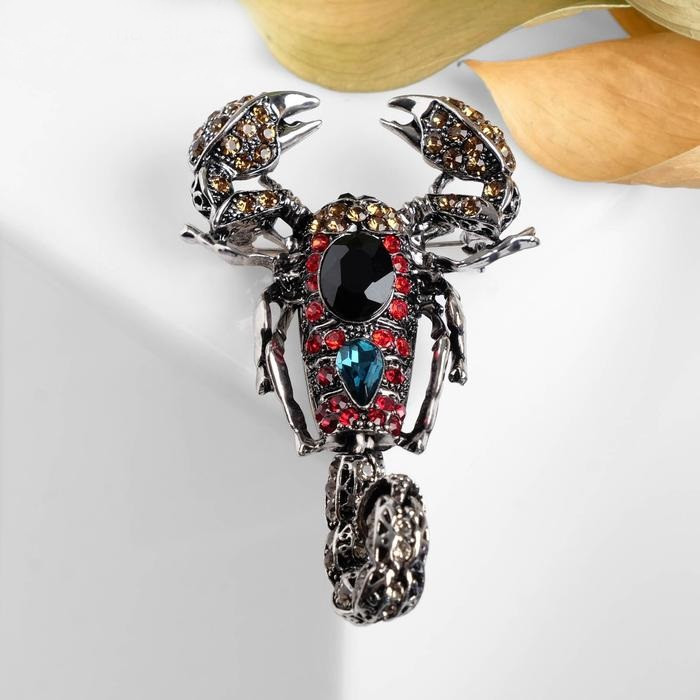 Брошь «Скорпион» | Животные в бижутерии | Queen Fair