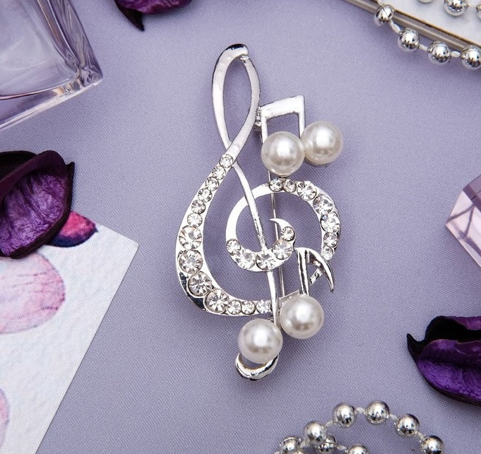 Брошь «Скрипичный ключ» | Профессии | Queen Fair