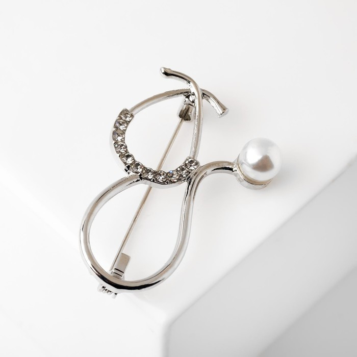 Брошь «Стетоскоп» | Медицина в бижутерии | Queen Fair