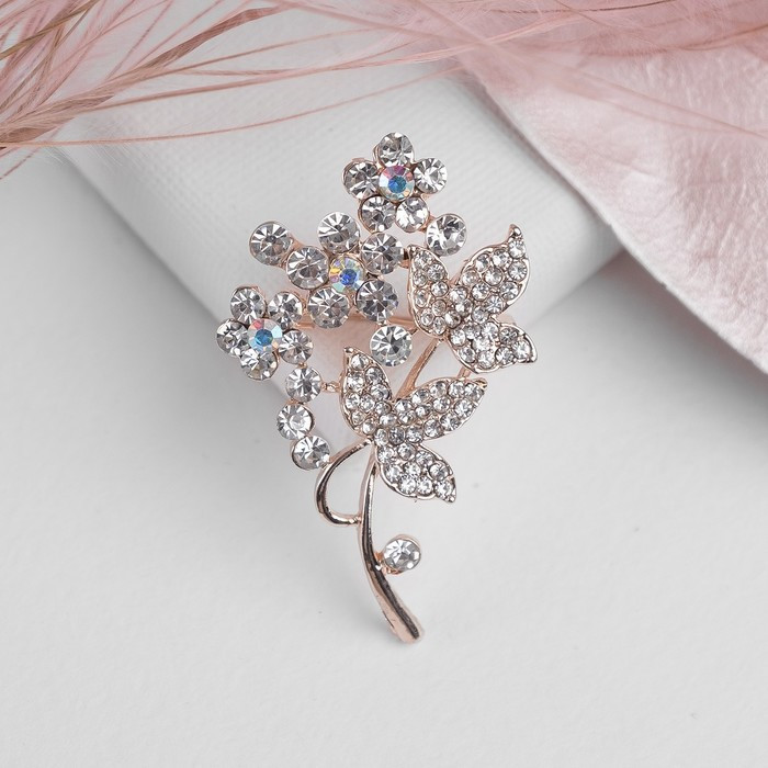 Брошь «Цветочная веточка» | Цветы | Queen Fair