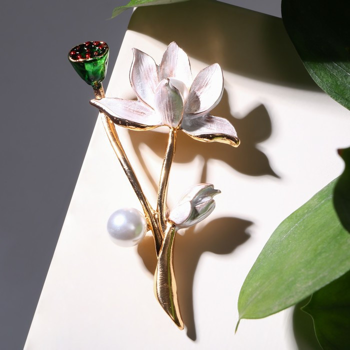 Брошь «Цветочная композиция» | Цветы | Queen Fair