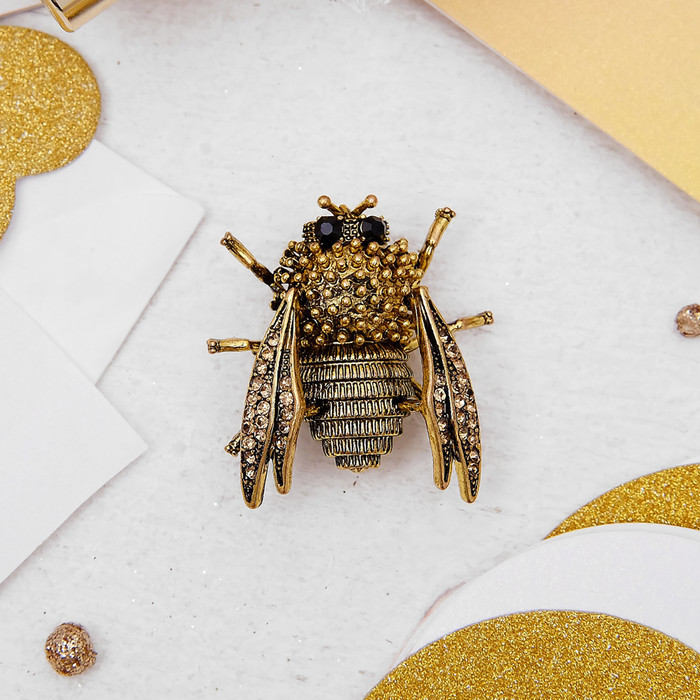 Брошь «Шмель» | Животные в бижутерии | Queen Fair