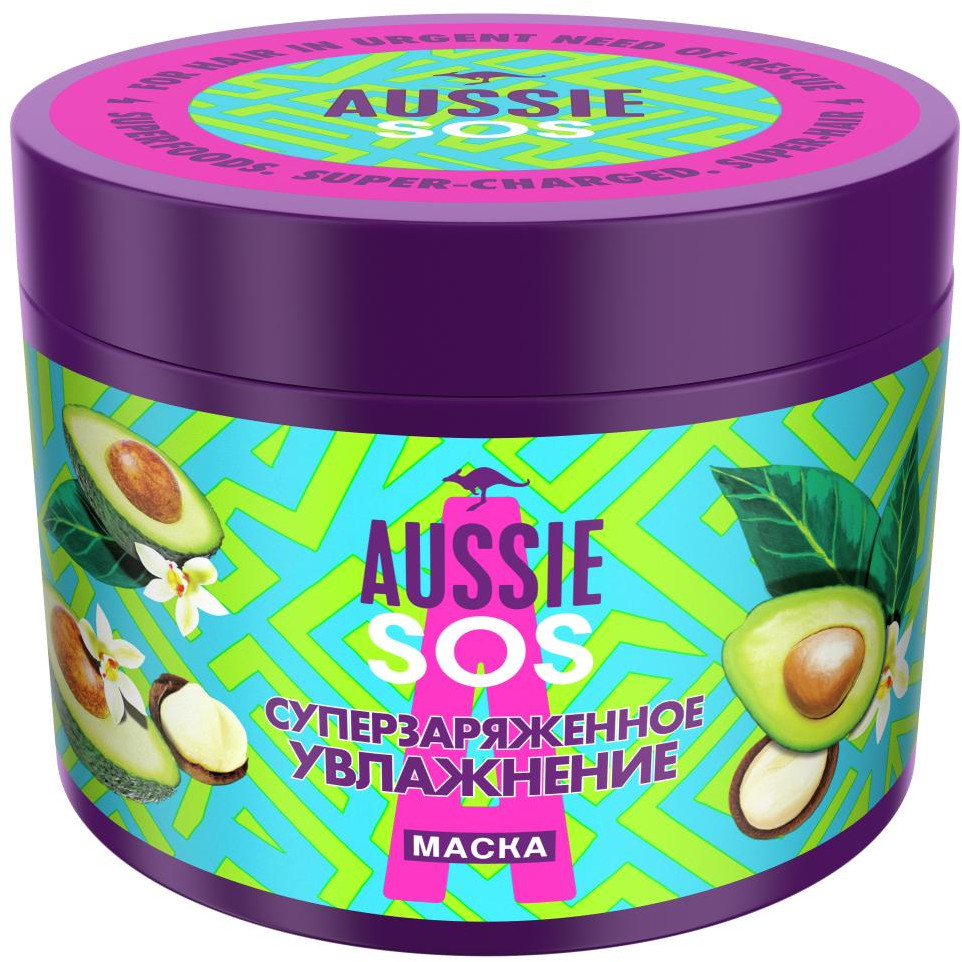 Маска для сухих волос «Суперзаряженное Увлажнение» | SOS | Aussie