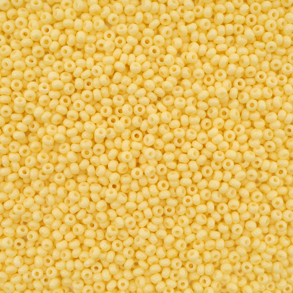 Бисер непрозрачный, цвет 03181 светло-желтый | Solgel | Preciosa