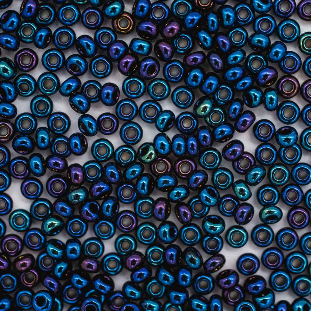 Бисер ирис, цвет 59135 тёмно-синий | Preciosa
