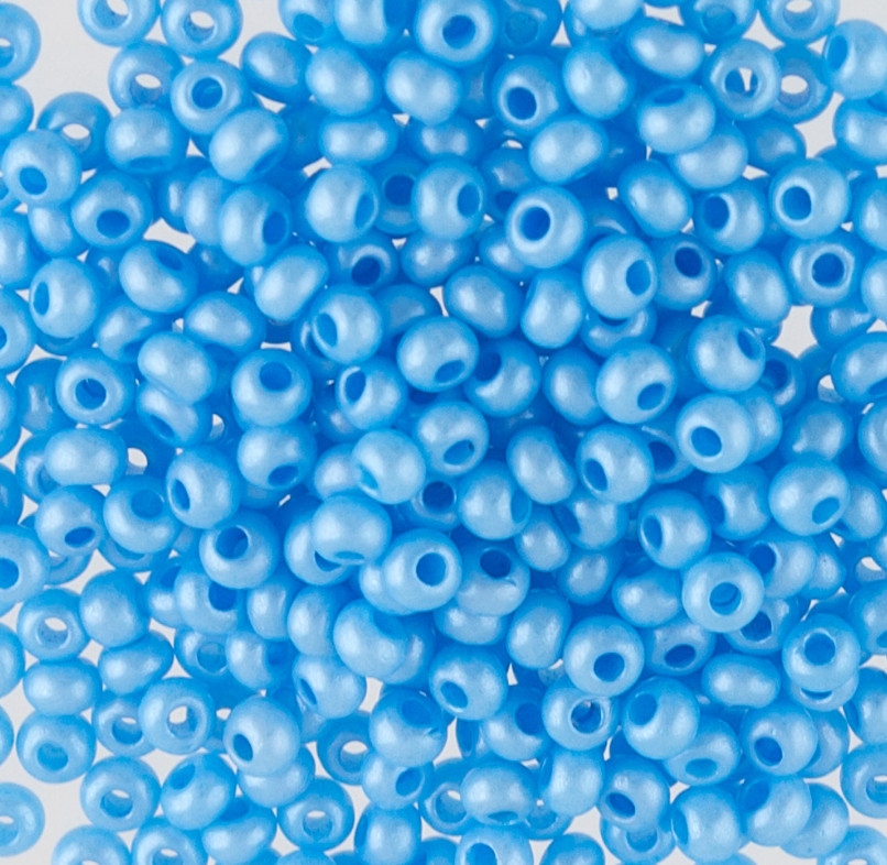 Бисер жемчужный, цвет 16936 голубой | Preciosa