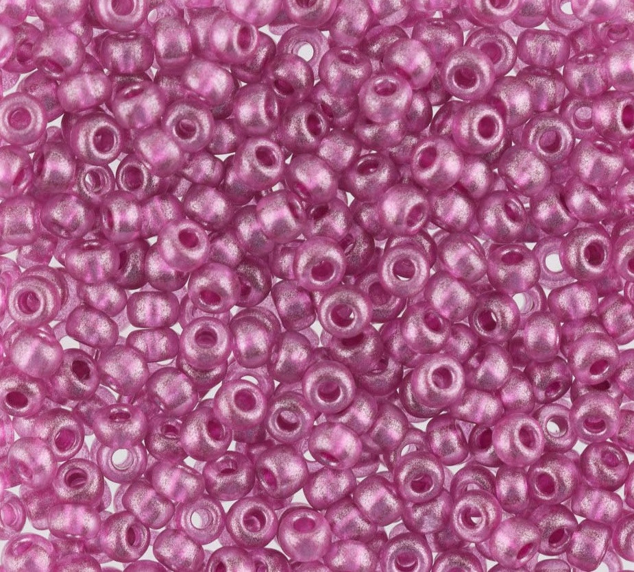 Бисер металлик, цвет 18996 сиренево-розовый | Preciosa